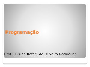 Programação - Bruno Rodrigues