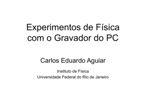 ppt - Instituto de Física / UFRJ