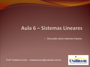 Aula6_Sistemas Lineares