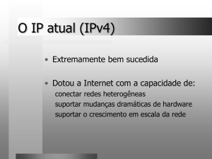 Limitações do IPv4 - UNIP