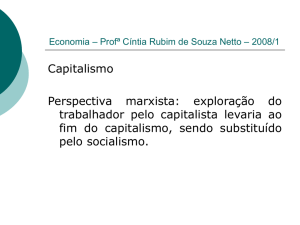 Economia – Profª Cíntia Rubim de Souza Netto