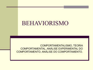 behaviorismo - Grupos.com.br