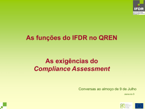As Exigências do Compliance Assessment