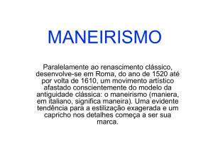 MANEIRISMO