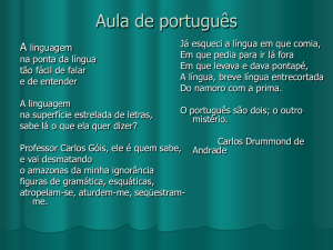Aula de português