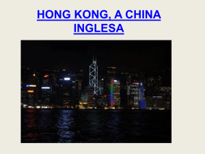 HONG KONG, A CHINA INGLESA