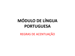 MÓDULO DE LÍNGUA PORTUGUESA
