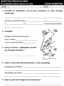 Consulta um planisfério e diz em que continente se situa Portugal