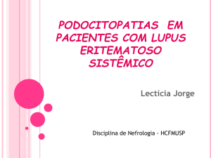 Podocitopatias em pacientes com Lupus Eritematoso Sistêmico