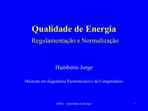 Regulamentação - Laboratório de Gestão de Energia