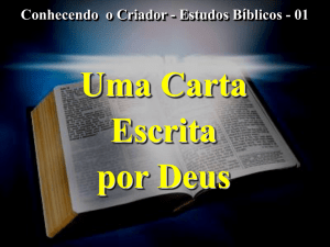 01-Uma Carta Escrita por Deus - Adventistas Históricos do Brasil