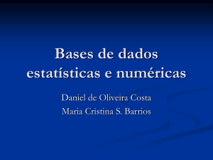 Bases de dados estatísticas e numéricas