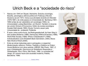 Ulrich Beck: A sociedade de risco
