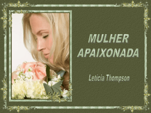 Mulher apaixonada - Letícia Thompson