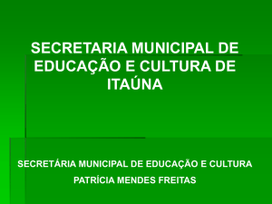 dados da secretaria municipal de educação e cultura de itaúna