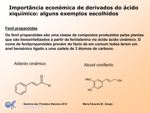Importância económica de derivados do ácido - Moodle