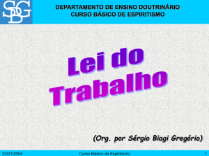 Lei do Trabalho - Sérgio Biagi Gregorio