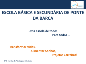 Diapositivo 1 - Agrupamento de Escolas de Ponte da Barca