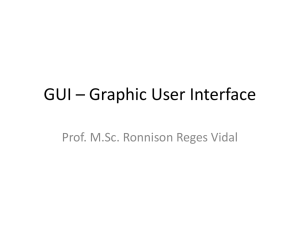 GUI * Graphic User Interface