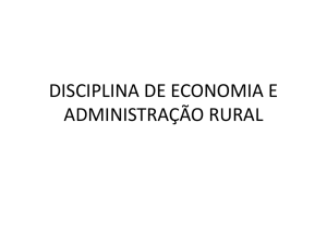 disciplina de economia e administração rural