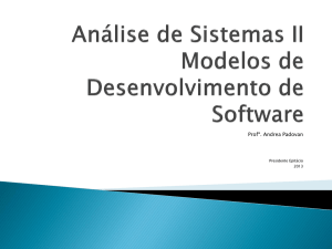 Modelos de Desenvolvimento de Software