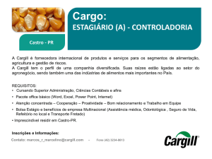 Cargo: ESTAGIÁRIO (A)