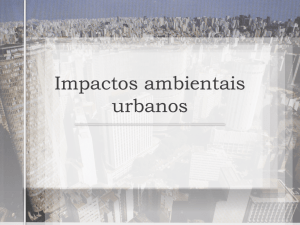 "Impactos Ambientais Urbanos" – part 1