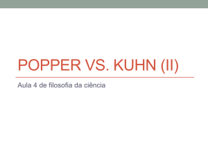Popper vs. Kuhn (ii)