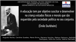 Émile Durkheim, Educação e Sociologia