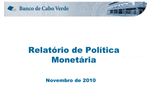 Relatório de Política Monetária