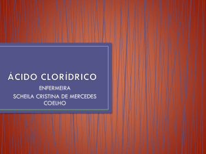 ácido clorídrico - scheila cristina
