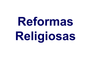 Reformas Religiosas - Aulas do Prof. Tadeu