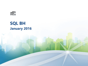 SQL BH January 2016 Wasley Portes