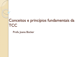 Conceitos e princípios fundamentais da TCC