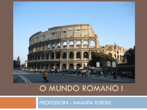 o mundo romano i - Portal do aluno RUMO