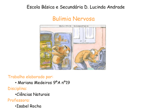 Bulimia Nervosa - Trabalho Mariana