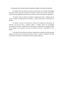 declaração dos estados partes do mercosul sobre a situação no
