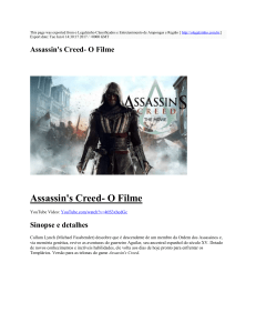 Assassin`s Creed- O Filme : o Legalzinho Classificados e