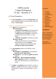 AMEI escolar Língua Portuguesa 8º ano – Resumo nº 5