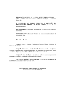 resolução consepe n.º 10 , de 16 de fevereiro de 2004
