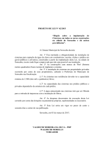 projeto de lei nº - Câmara Municipal de Sorocaba