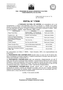 contrato nº 1580/06-fcc - Fundação Cultural de Curitiba