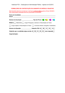 formulário de contestação de gabarito do módulo objetivo