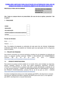 Formulário de Solicitação de Autorização para o Uso - Esalq