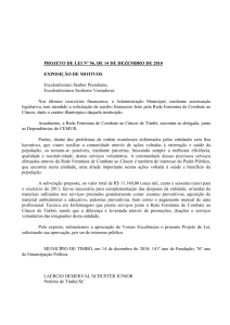 projeto de lei nº 21/98 - Câmara Municipal de Timbó