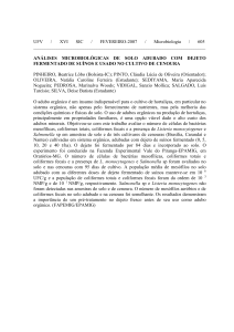 UFV / XVI SIC / FEVEREIRO-2007 / Microbiologia / 604