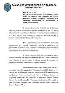 requerimento nº /2013 - Câmara de Vereadores de Piracicaba