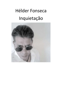 Hélder Fonseca Escritor ” Inquietação” 2