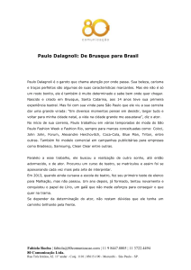 Paulo Dalagnoli: De Brusque para Brasil