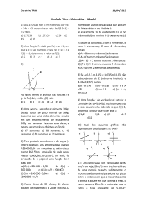 Cursinho TRIU 11/04/2015 Simulado Física e Matemática